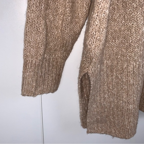 Madewell Baxter Beige Alpaca Blend Knit  Long Line Sweater Tunic sz S - Picture 8 of 11